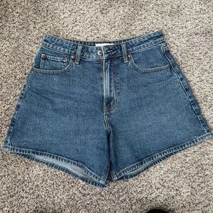 Abercrombie & Fitch Curve High Rise Dad Shorts